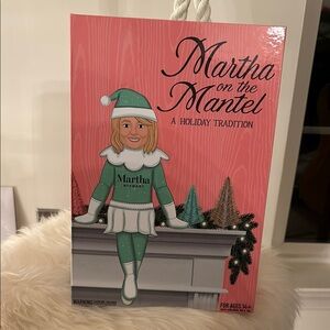Martha Stewart Festive Green and White Martha on the Mantel